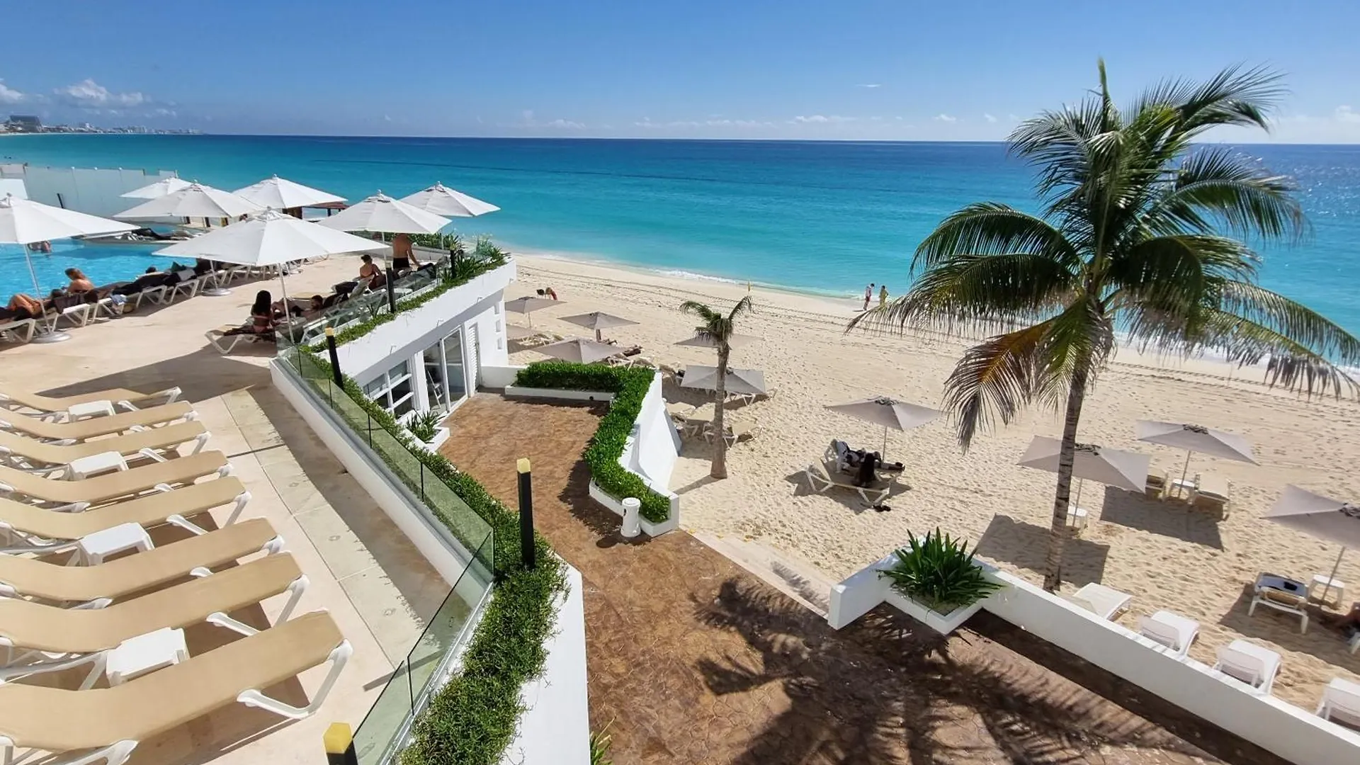 Estudio 2A Sobre La Playa, Piscina, Gimnasio, Excelente Opcion Cancún 0*,  Meksyk